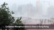 Typhon Mangkhut: de fortes pluies s'abattent sur Hong Kong