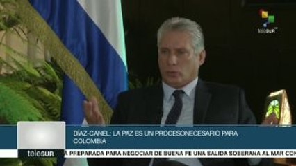Díaz-Canel: Cuba suma esfuerzos a la paz colombiana por convicción