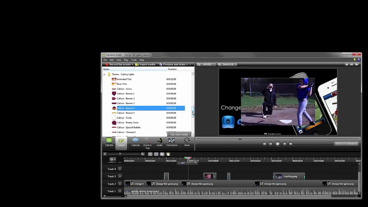 Using camtasia 8.0 - getting-started-project