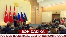 Cumhurbaşkanı Erdoğan: Putin'le İdlib meselesinin Astana ruhuna anlayışına uygun olarak çözümü konusunda aynı fikirdeyiz
