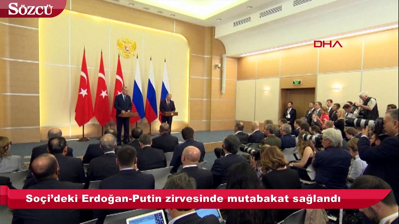 Soçi’deki Erdoğan-Putin zirvesinde mutabakat sa...