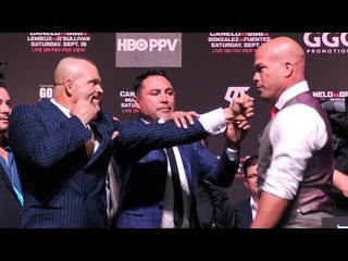 Liddell READY TO THROW FISTS! Liddell vs Ortiz 3 FACE OFF