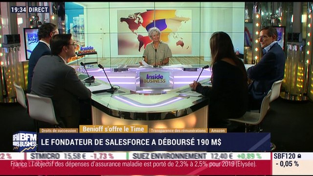 Les insiders (2/3): Le fondateur de Salesforce, Marc Benioff, s'offre le magazine Time pour 190 millions de dollars - 17/09