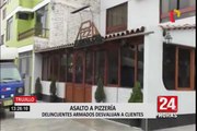Asaltan pizzería llena de comensales en Trujillo