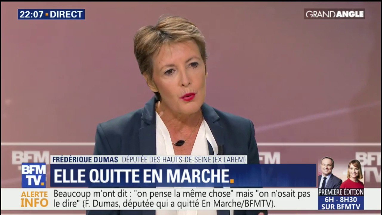 LaREM n'est "pas exemplaire", affirme Frédérique Dumas