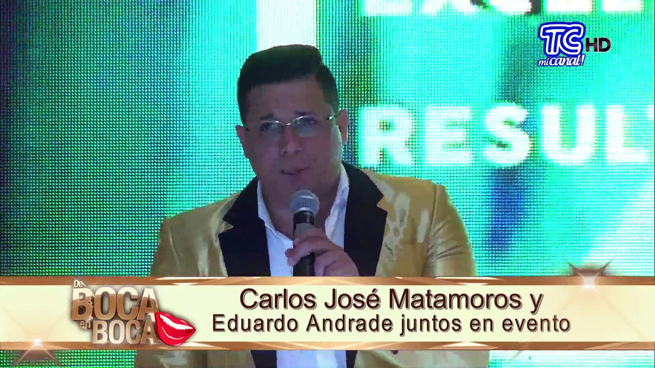 Carlos José Matamoros y Eduardo Andrade juntos en evento