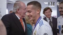 En el corazón de la Decimotercera | El rey Juan Carlos I se suma a la fiesta del Real Madrid en Kiev