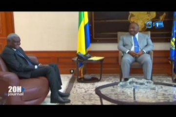 RTG/ Audience du président Ali bongo avec le président de la commission de l’union Africaine