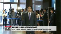 S. Korean business leaders to attend inter-Korean summit