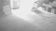 Man Thrown Backwards by Explosion at Cheese Factory