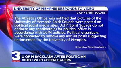 Video of University of Memphis Cheer Team with Senate Candidate Causes Controversy