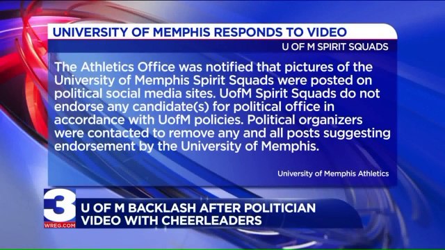 Video of University of Memphis Cheer Team with Senate Candidate Causes Controversy
