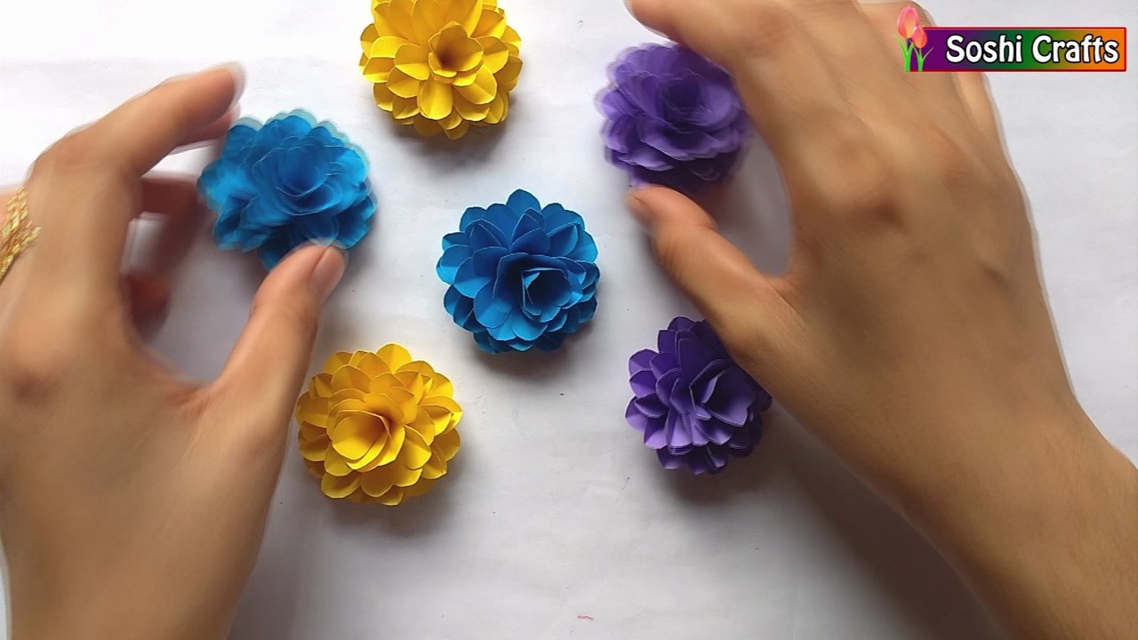 DIY: How to make a amazing paper flower for room decor!!!