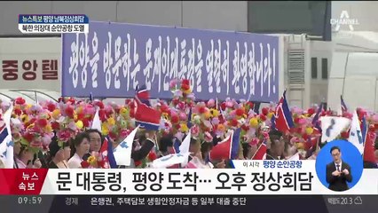 문 대통령 평양 도착…곧 모습 보일 듯