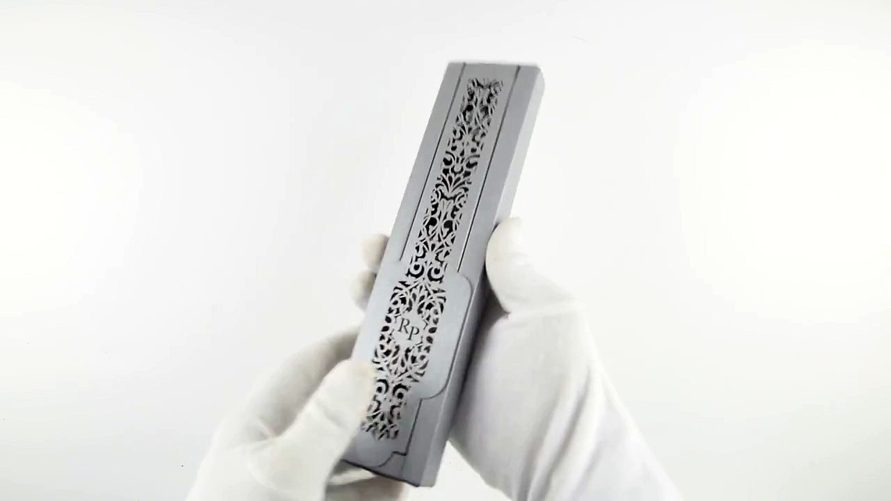 S1127, Silver Color, Laser Cut, Scroll Invitations Cards