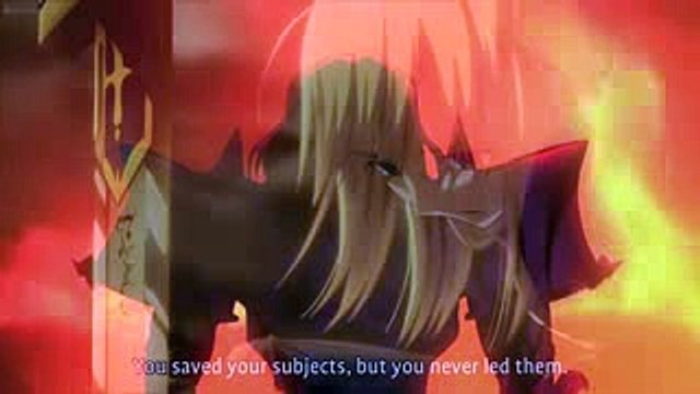 FateZero Saber realizes own contradicting way of king.
