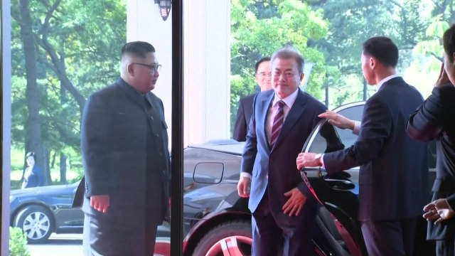 문재인 대통령-김정은 위원장, 정상회담 시작 / YTN