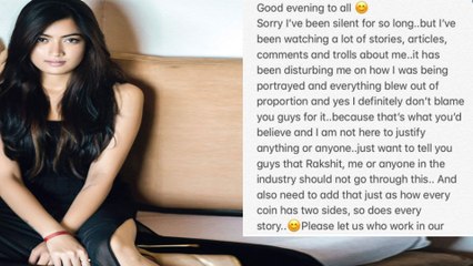 Heroine Rashmika Mandanna Tweets About Her Decision