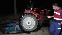Nazilli'de Trafik Kazası, Otomobille Çarpışan Traktör İkiye Bölündü