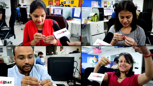 Anushka Sharma & Varun Dhawan Sui Dhaaga Challenge: सुई में धागा डालने पर छूटे पसीने | FilmiBeat