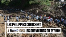 Typhon Mangkhut : les Philippins cherchent à mains nues des survivants ensevelis