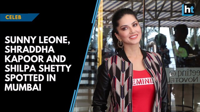 Celeb Spotting: Sunny Leone, Shraddha Kapoor and Shilpa Shetty spotted in Mumbai