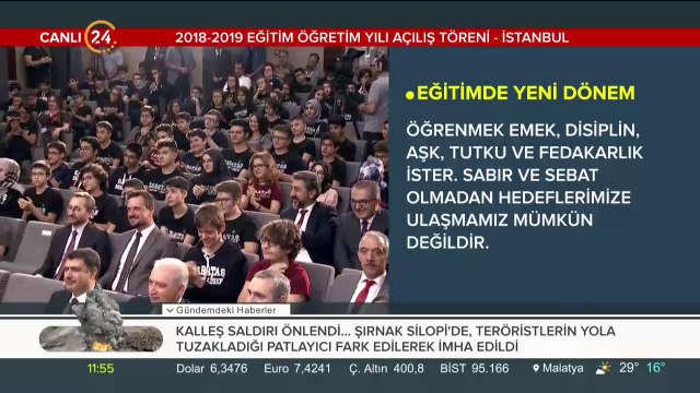 2018-19 eğitim öğretim yılı açılış töreni