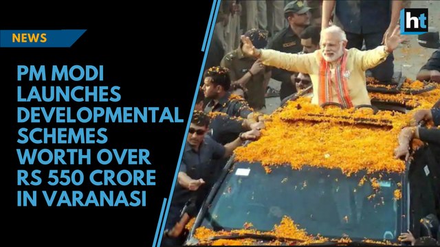 PM Modi launches developmental schemes worth over Rs 550 crore in Varanasi