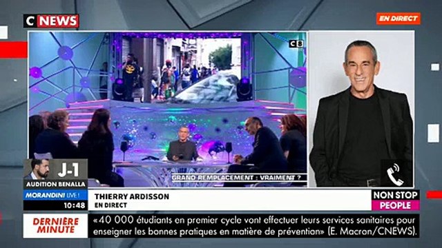 Thierry Ardisson réagit en exclusivité chez Morandini Live à la polméique qui oppose sa chroniqueuse Haosatou Sy et Eric Zemmour
