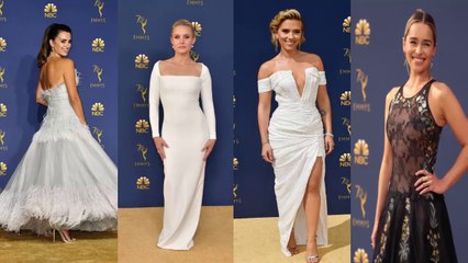 Emmy Awards 2018 Celebrities Dresses