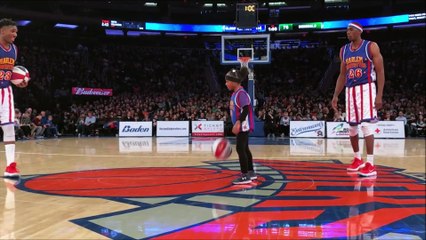 La performance de cette fillette de 8 ans avec des ballons de basket enflamme la salle