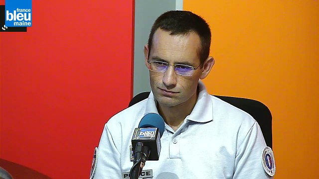 Emmanuel Morin, directeur départemental de la sécurité publique en Sarthe était l'invité de France Bleu Maine