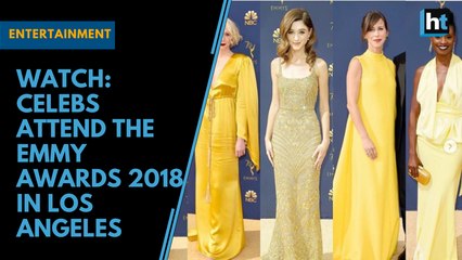 Watch: Celebs attend the Emmy Awards 2018 in Los Angeles