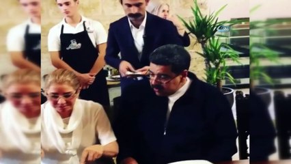 Venezuela Devlet Başkanı Maduro Nusr-Et'te yemek yedi