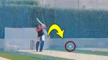 ASIA CUP 2018 : MS Dhoni Spotted Practicing Pull Shots