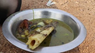 Leg leg leg !!! Unseen Leg Soup Prepared by my Daddy Arumugam - Village food factory