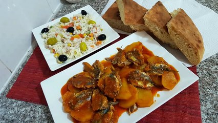 مطبخ ام وليد شطيطحة بطاطا بالسردين