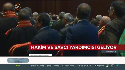 Hakim ve savcı yardımcısı geliyor