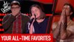 YOUR ALL-TIME FAVORITES in The Voice and The Voice Kids