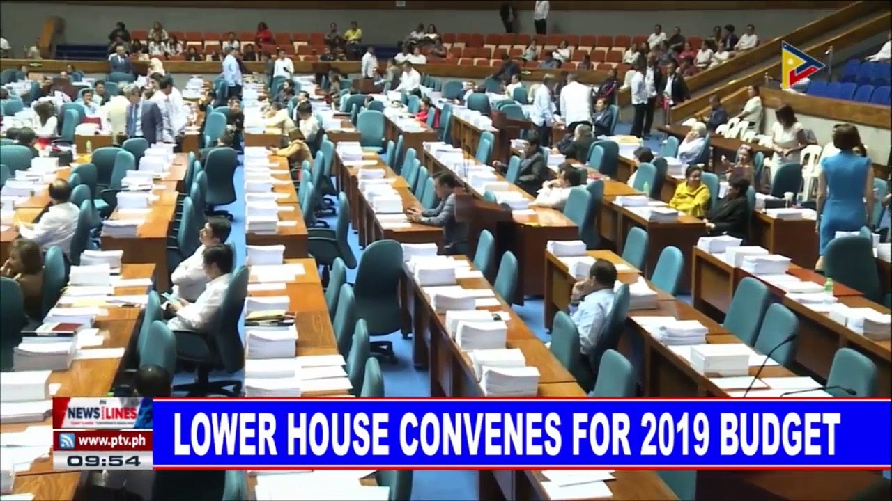 Lower House convenes for 2019 budget