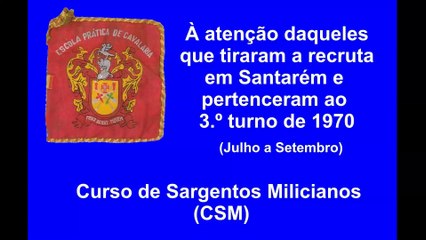 Luís Miguel da Veiga - Instrução na EPC (Santarém)