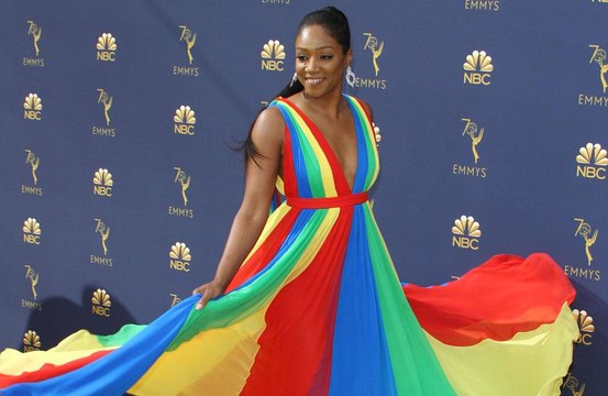 Tiffany Haddish jokes about sleeping with Emmy gong
