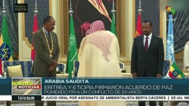 Eritrea y Etiopía firman acuerdo de paz