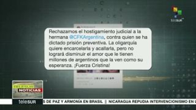 Evo Morales rechaza proceso judicial contra Cristina Fernández