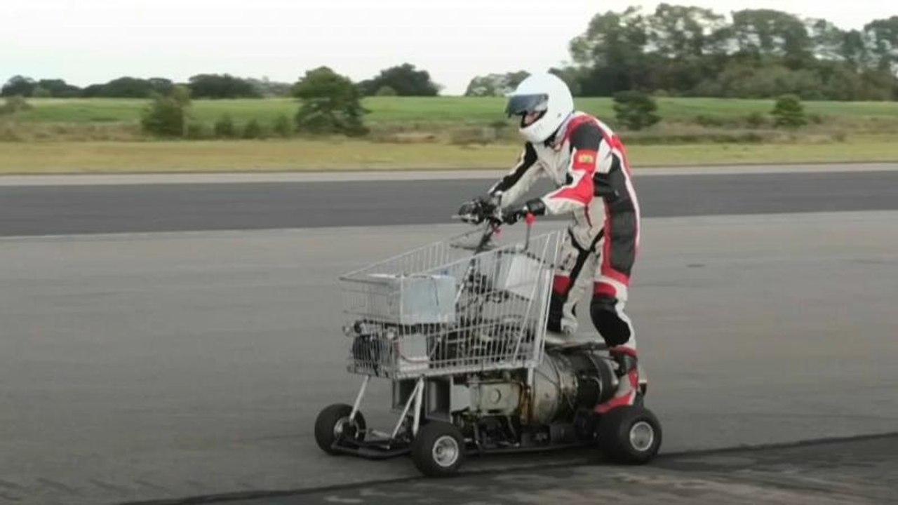 World speed records for motorised toilet, shed and shopping trolley set in Yorkshire