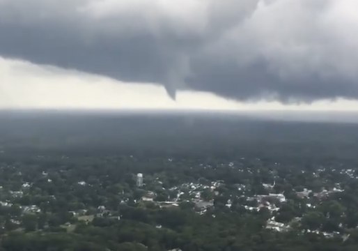 Plane Passenger's Video Shows Funnel Cloud Forming as Multiple Tornadoes Hit Virginia