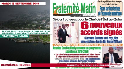 Le Titrologue du 18 septembre 2018-Les grosses contre-vérités de la ministre Kandia Camara