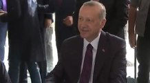 Erdoğan'a sürpriz karşılama