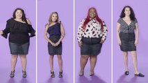 Women Sizes 0 Through 26 Try On the Same Mini Skirt