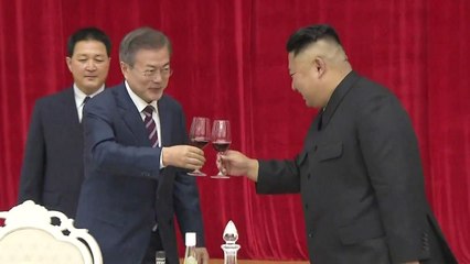 환영 만찬으로 첫날 마무리..."평화의 시대 여는 큰 걸음 시작할 것" / YTN